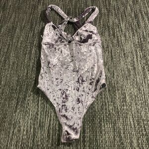 Velvet bodysuit